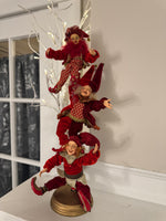 Christmas Decor 3 Acrobatic Jester-Elves