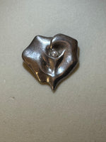 MFA Sterling Silver Pearl Flower Brooch Pin