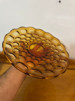 Vintage Amber Glass Imperial Platter