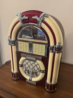 Vintage Spirit of St. Louis Lighted AM/FM Radio Cassette Player Jukebox