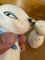 Vintage Holt Ceramic Cats Salt and Pepper Shaker Set
