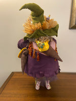 Dept 56 Krinkles by Patience Brewster Witch with Baby Dragons and Stick