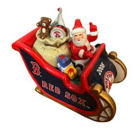 Danbury Mint Boston Red Sox Porcelain Xmas Ornaments Set of 4