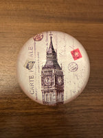 Handmade Glass Paperweight Carte Postale