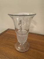 Vintage Duncan & Miller Teardrop Fan Clear Glass Vase