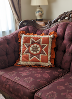 Vintage Handmade Quilted Throw Pillow