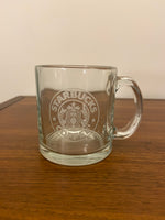 Starbucks Coffee Clear Glass Mug Cup