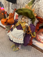 Dept 56 Krinkles by Patience Brewster Witch with Baby Dragons and Stick