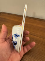 Vintage Chinoiserie Style Small Porcelain Wall Pocket Holder Vase