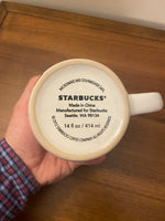 Starbucks Red Bird Christmas Porcelain Coffee Mug