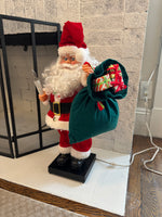 Vintage Santa Claus Animated-Lighted Figurine Christmas Decor
