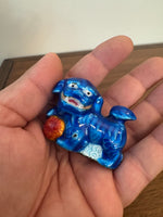 Vintage Small Enamel Brass Chinese Foo Dog