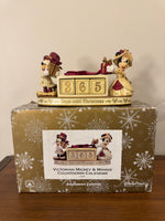 Disney Victorian Mickey and Minnie Countdown Calendar Christmas Decor