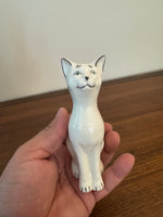 Belleek Co Fermanagh Ireland Porcelain Siamese Cat Figurine