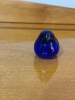Vintage Art Blue Glass Blue Bird Figurine