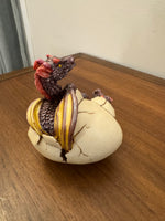 W.U.I Resin Two Headed Dragon Hatching Born Figurine 1998