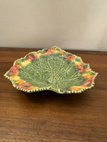 Vintage Bordallo Pinheiro Portuguese Leaf Shaped Dish