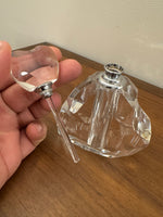 Oleg Cassini Crystal Heart Shaped Perfume Bottle