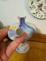Italian Lavorazione Glass Art Murano Vase with Stopper