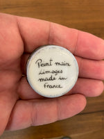 Vintage Limoges France Peint Main Mini Trinket Box Cat