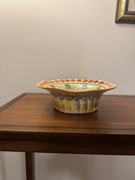 Vintage Handmade Italian Serving Bowl Fall Vibes