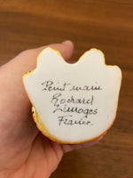 Vintage Rochard Limoges Porcelain Trinket Box Tiger