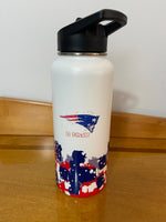 Go Patriots Large Stainless Steel Water Bottle