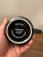 Starbucks Porcelain Shiny Glossy Black Glass Coffee Mug 14 oz