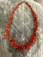 Vintage Mediterranean Red Coral Necklace