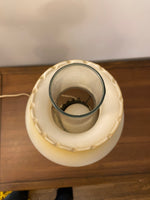 Vintage Accurate Casting Hand Painted Floral Hurricane Lamp