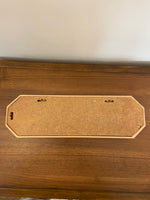 Vintage American Octagon Plastic Gold Frame Small Mirror