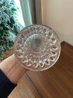 Vintage Iridescent Clear Glass Vase