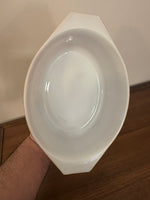 Pyrex by Corningware Orange-White Oval Glass Casserole Dish 1.5qt-1.5L