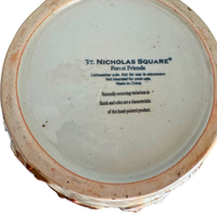 Cookie Jar Vintage Stoneware St. Nicholas Square