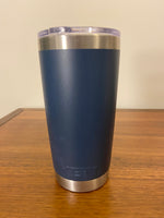 YETI Blue-Silver Stainless Steel Tumbler