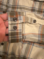 Patagonia Flannel Shirt Men’s Size Tan Plaid Cotton