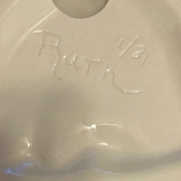 Santa Vintage Ceramic Tray Pottery Studio Piece