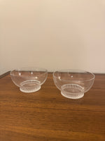 Rene Lalique Crystal Bowl Set of 2 France READ