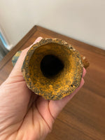 Vintage Ceramic Terracotta Iguana and Cactus Candleholder