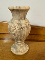 Vintage Handmade Carved Marble Stone Vase