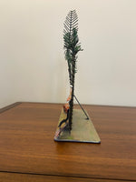 Popular Creations Tin Art Sculpture Candle Luminary Caddy Cafe Bar