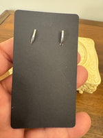 Monet Silver-tone Crystal Earrings