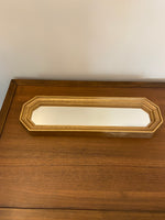 Vintage American Octagon Plastic Gold Frame Small Mirror