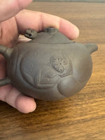 Vintage Ceramic Yixing Red Zisha Clay Moving Dragon Head and Tongue Teapot