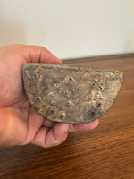 Buddha Vintage Blue-Gold Lucite Resin Meditation Sitting Statue Figure