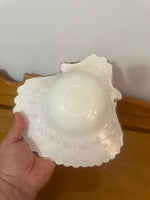 Glass Orange-Golden-tone Ashtray Decorative Bowl