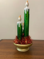 LED Illuminated Mercury-Glass Candles Christmas Holiday Decor
