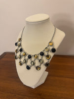 Liz Clayborn Rhinestones Statement Necklace