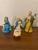 Vintage Porcelain Nativity Set of 12 Pieces