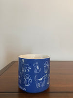 Parker Lane Dog Person – Blue & White Dog Breed Stoneware Mug, 16 oz